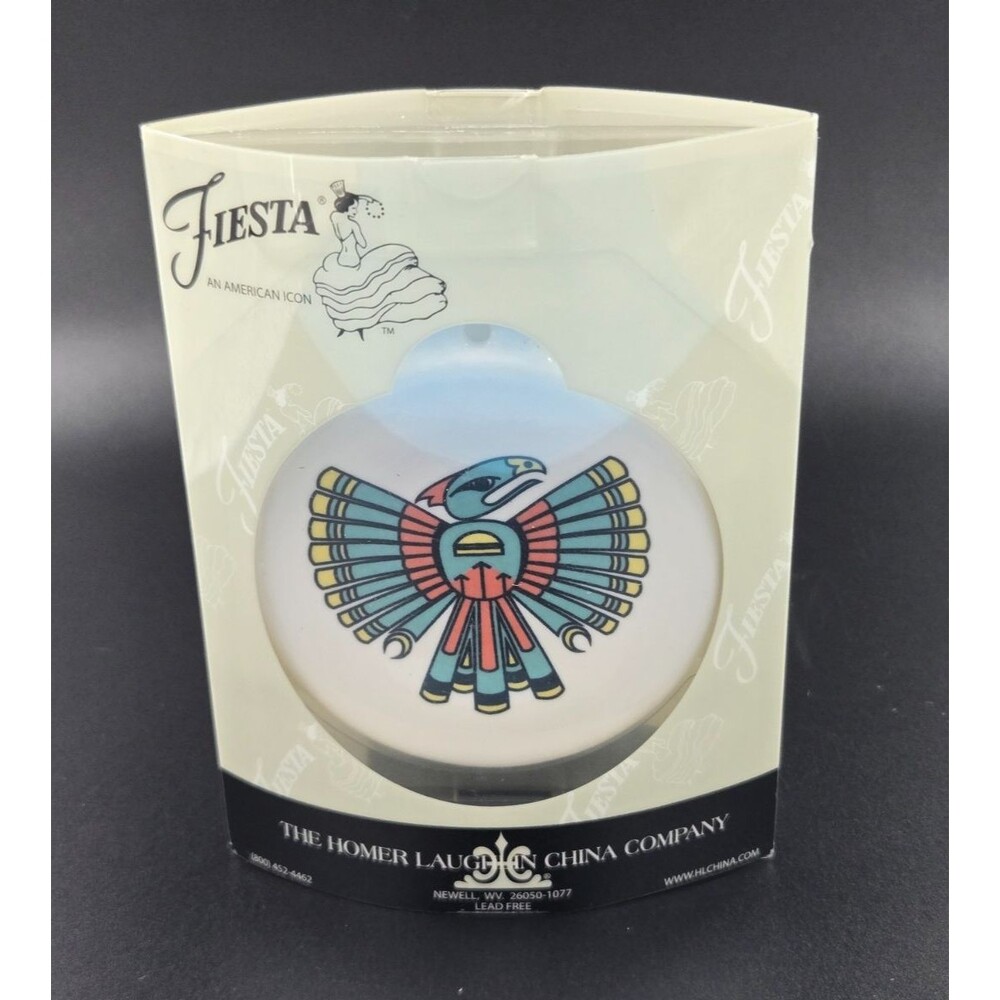 Fiesta Ornament Fiestaware RARE THUNDERBIRD PATTERN NIB Limited Edition Last One